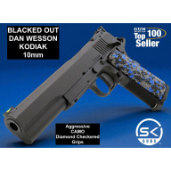 BLACKED OUT FACTORY NEW DAN WESSON KODIAK 10mm Aggressive CAMO Grips